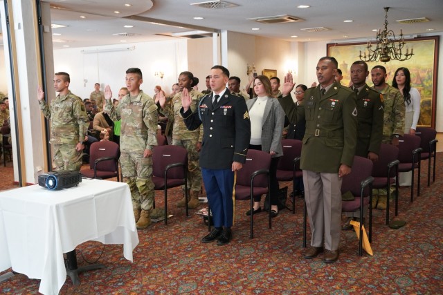 U.S. Army Garrison Bavaria Naturalization Ceremony