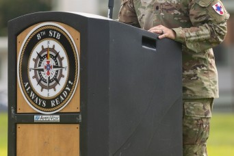 8th Special Troops Battalion Holds Change of Responsibility