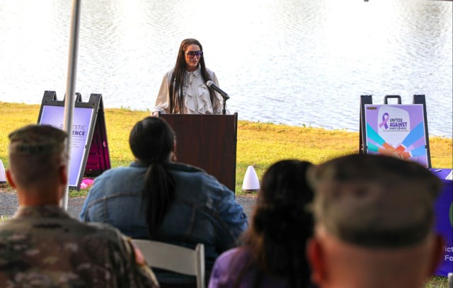 Fort Johnson takes stand against domestic violence