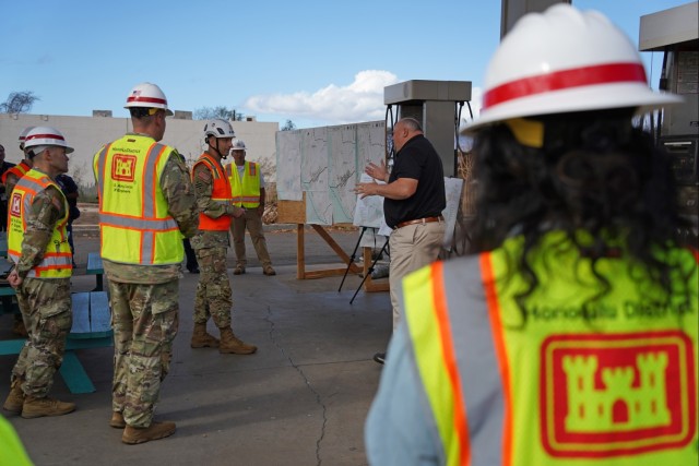 Chief of Engineers surveys fire-damaged areas in Lahaina