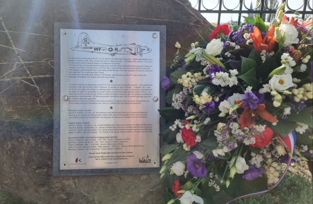 AFSBn-Benelux takes part in 80-year commemoration of downed WWII B-17 bomber, crew