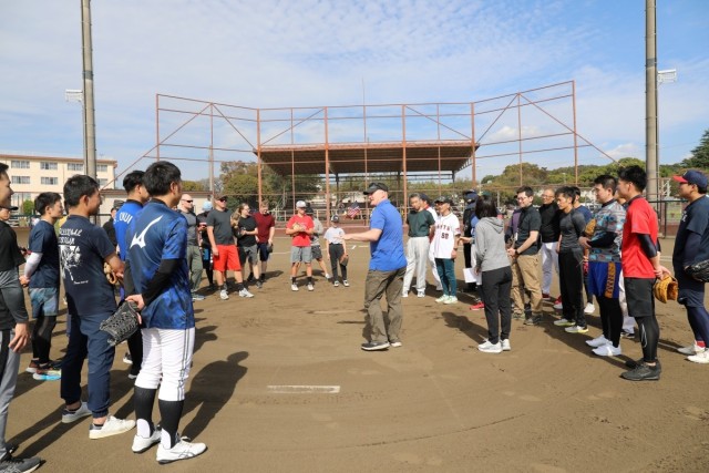 US military, Japanese police enhance bilateral partnership through softball game