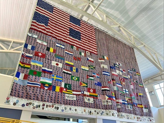 Handmade Flag Honoring 9/11 Victims on Display at Fort Campbell
