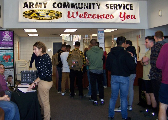 Volunteers line up Saturday in the Army Community Service building for their assignments during Fort Leonard Wood’s 2023 Make a Difference Day event. A national observance celebrated on the fourth Saturday of October each year, the day is...