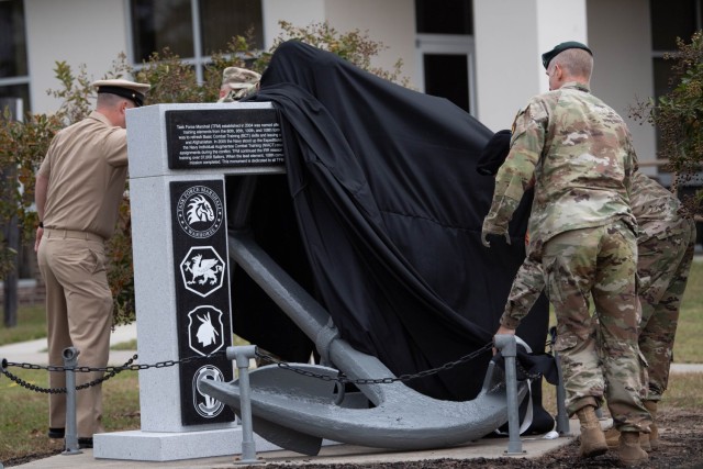 Task Force Marshall, established in 2004 and named after General George C. Marshall, cased its colors Oct. 20 at McCrady Trading Center, South Carolina. Task Force Marshall was a partnership between the United States Army, the Army Reserve, the...