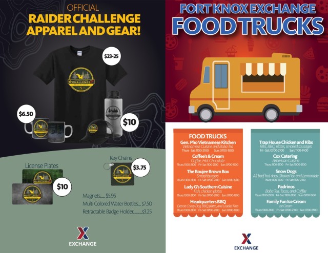 Fort Knox Exchange facilities, restaurants extend hours for National Raider Challenge 2023