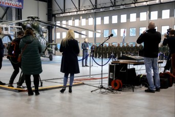 INOWROCLAW, Poland — In a modern and vast aircraft hanger near Inowroclaw last Wednesday afternoon, nearly 100 Polish military members and their Mi-24,...