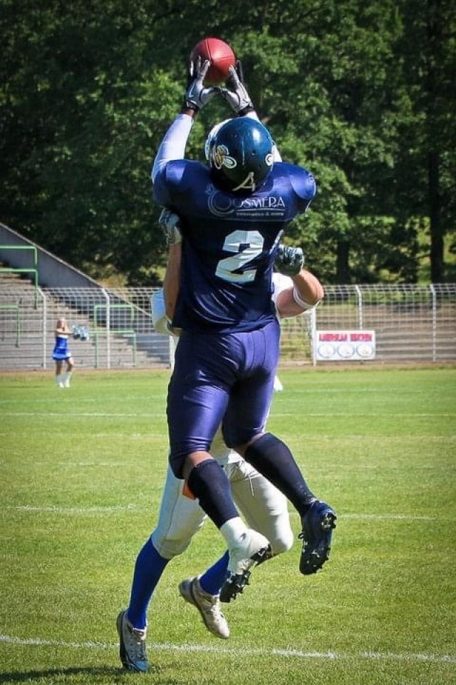 Torrance Brown, executive assistant for the IMCOM-Europe chief of staff, has played professional football and coached during his time in Germany.