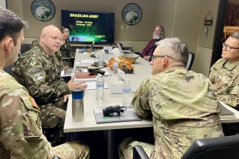 USAEC hosts Brazilian Army environmental leaders with intent of this visit was to share insights on environmental management within Army operations.