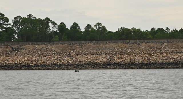 Much of the riprap armament on the lakeside of the dam is degraded, and continued exposure to high water events and wave action could lead to continued degradation of rock and surface of the dam structure.