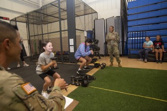 Wood Elementary School fitness club partners with 2-10 Soldiers for modified ACFT event