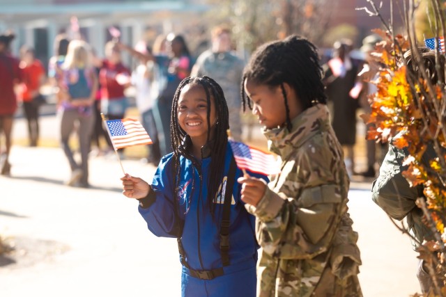 Ellis D. Parker Elementary School students honored Veterans at a schoolwide program on Nov. 8, 2023.