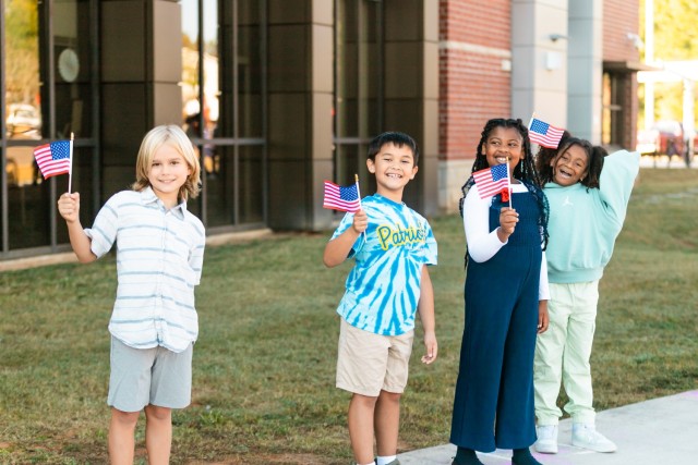 Ellis D. Parker Elementary School students honored Veterans at a schoolwide program on Nov. 8, 2023.