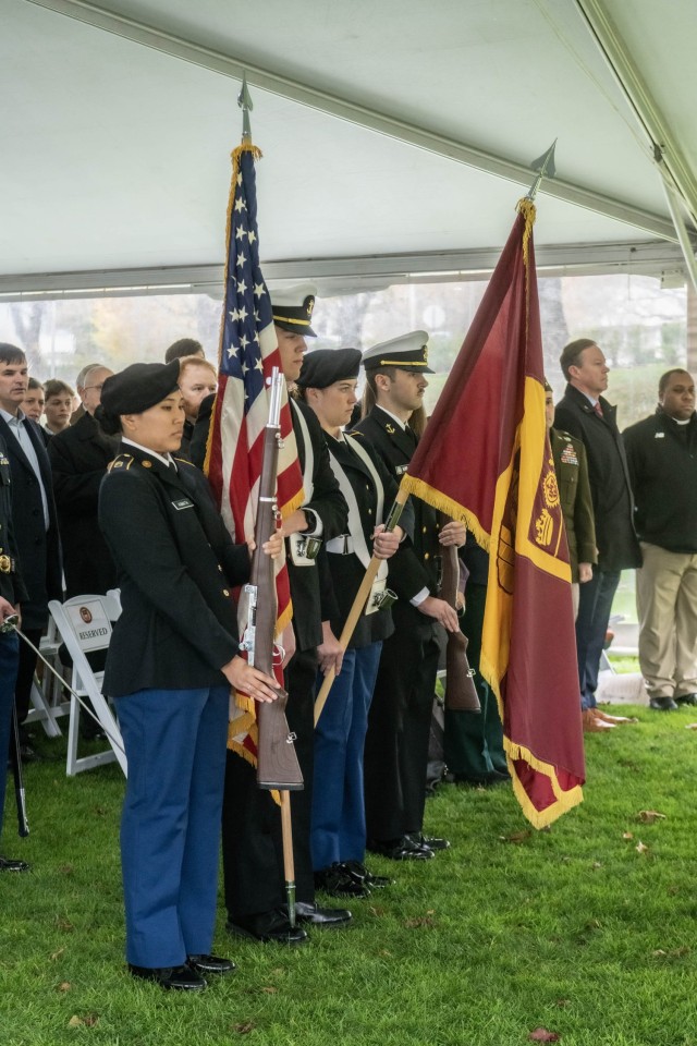 Coverage of the 23rd Annual Veterans Mass and Remembrance Ceremony. The ceremony and roll call of BC alumni who died during conflict at the Boston College Veterans Memorial on Burns Library Lawn....