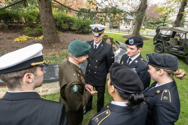 Coverage of the 23rd Annual Veterans Mass and Remembrance Ceremony. The ceremony and roll call of BC alumni who died during conflict at the Boston College Veterans Memorial on Burns Library Lawn....