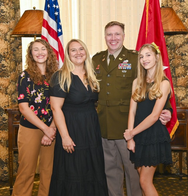 Lt. Col. Joshua Haynes promotion ceremony.