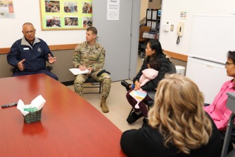 Garrison commander helps start new monthly chat on commissaries