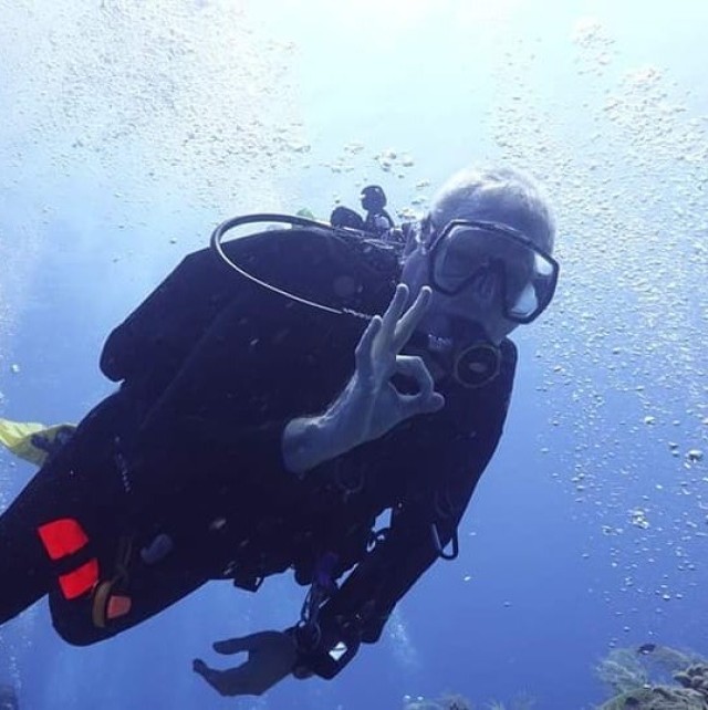 Minoque scuba diving underwater