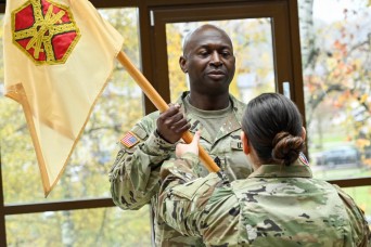 KAISERSLAUTERN, Germany – U.S. Army Garrison Rheinland-Pfalz’s Headquarters & Headquarters Company welcomed its new first sergeant during an assumption...