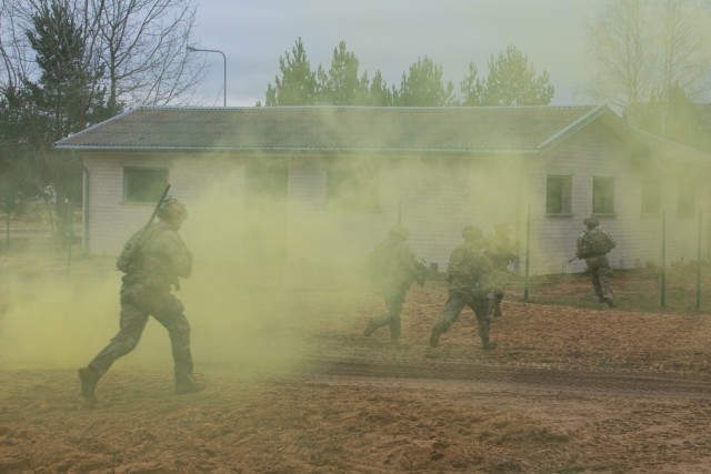 Task Force Marne troops train alongside NATO Allies during Strong Griffin exercise in Lithuania