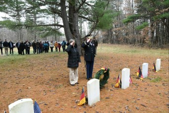 Community members honor fallen during German Remembrance Day at Fort Drum POW Cemetery