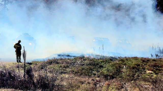 Fort McCoy prescribed burn team manages mid-November prescribed burn at installation