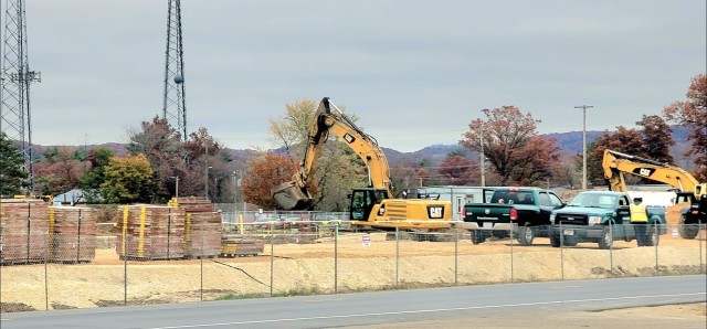 November 2023 construction operations for $28.08 million barracks project at Fort McCoy