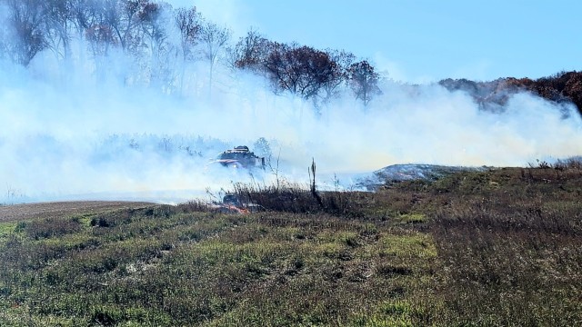 Fort McCoy prescribed burn team manages mid-November prescribed burn at installation