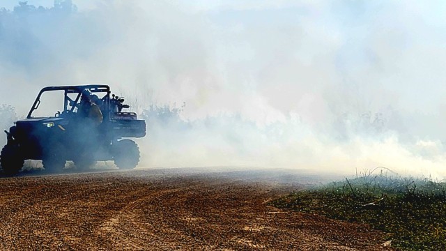 Fort McCoy prescribed burn team manages mid-November prescribed burn at installation