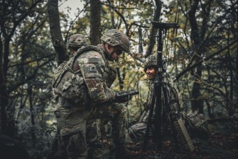 Soldiers testing new AI-driven technology Europe