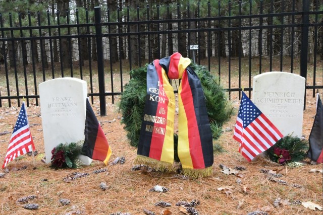 Community members honor fallen during German Remembrance Day at Fort Drum POW Cemetery