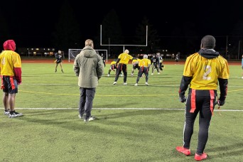 JOINT BASE LEWIS-MCCHORD, Wash. – With their 24-15 win against the Navy last year, the Joint Base Lewis-McChord Army flag football team is gearing up on...