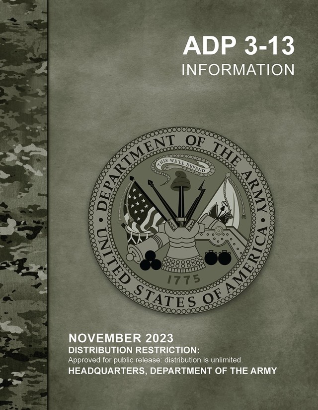 Cover of Army Doctrine Publication 3-13, Information
