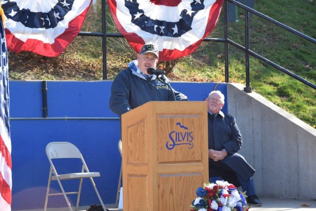 Standing in tribute to legacy, veterans in Silvis, Illinois