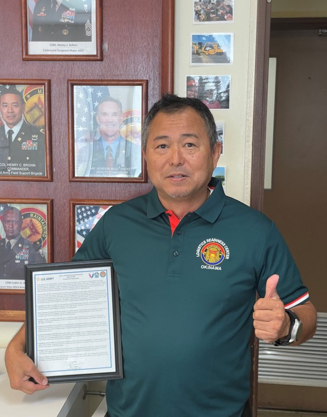 403rd Army Field Support Brigade Personality Spotlight: Tsuyoshi Nakazato – Logistics Readiness Center-Okinawa