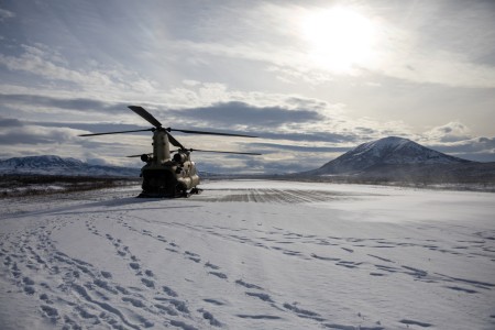 U.S. Army Soldiers from the 11th Infantry Airborne Division and Indian Army soldiers conducted a high-altitude, low opening jump for Yudh Abhyas 2023 at Fort Wainwright, Alaska, Oct. 5, 2023. Yudh Abhyas &#39;23 is a bilateral training exercise...