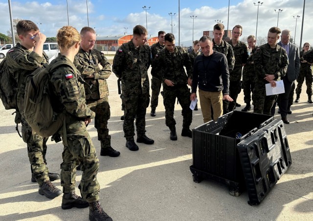 Polish airmen visit APS-2 site in Italy to see what right looks like, prepare for their mission
