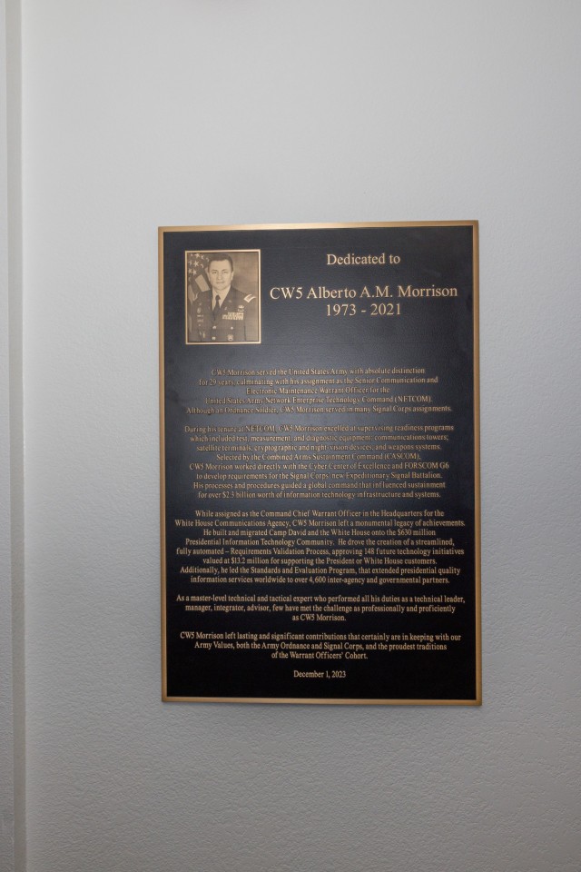 NETCOM, Warrant Officer Cohort help honor Soldier’s legacy