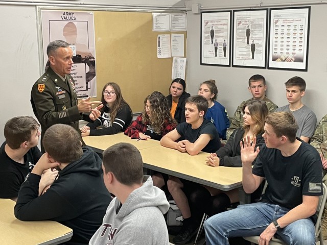 CG engages with JROTC students
