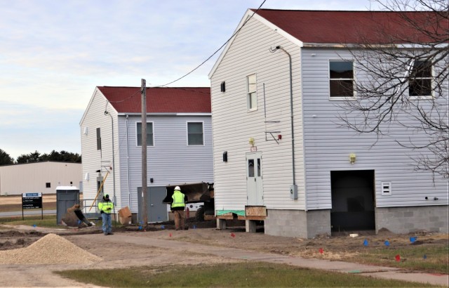 Contractors finish moving World War II-era barracks buildings to new foundations at Fort McCoy
