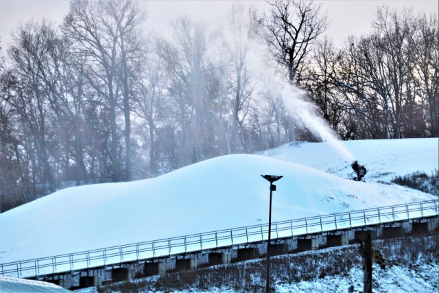 Snowmaking at Fort McCoy&#39;s Whitetail Ridge Ski Area