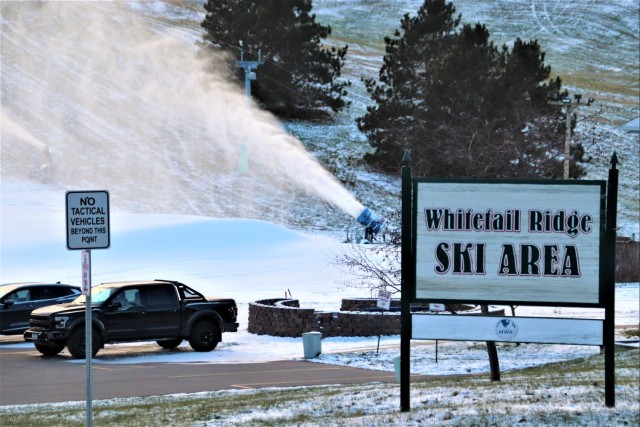 Snowmaking at Fort McCoy&#39;s Whitetail Ridge Ski Area