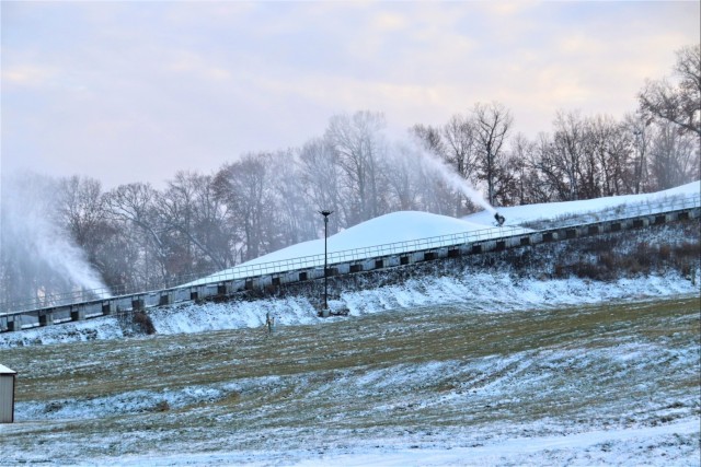 Snowmaking at Fort McCoy&#39;s Whitetail Ridge Ski Area