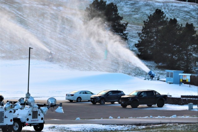Snowmaking at Fort McCoy&#39;s Whitetail Ridge Ski Area