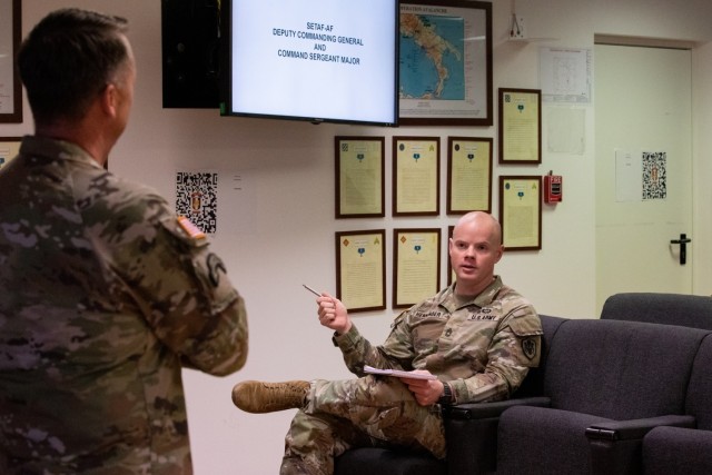 SETAF-AF organizes company commander and first sergeant pre-command course