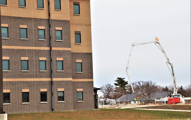 December 2023 construction operations for $28.08 million barracks project at Fort McCoy