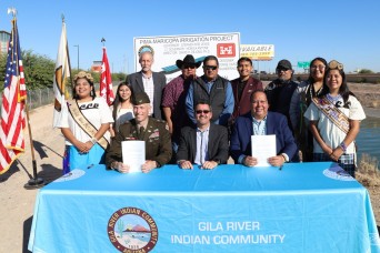 Gila River Indian Community, LA District sign historic agreement