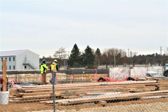 December 2023 construction operations for $28.08 million barracks project at Fort McCoy