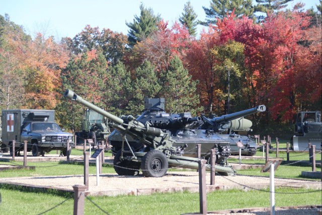 2023 Fall Colors at Equipment Park at Fort McCoy&#39;s historic Commemorative Area