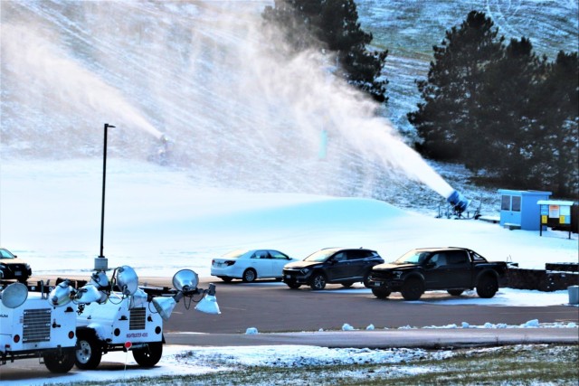 Snowmaking at Fort McCoy&#39;s Whitetail Ridge Ski Area